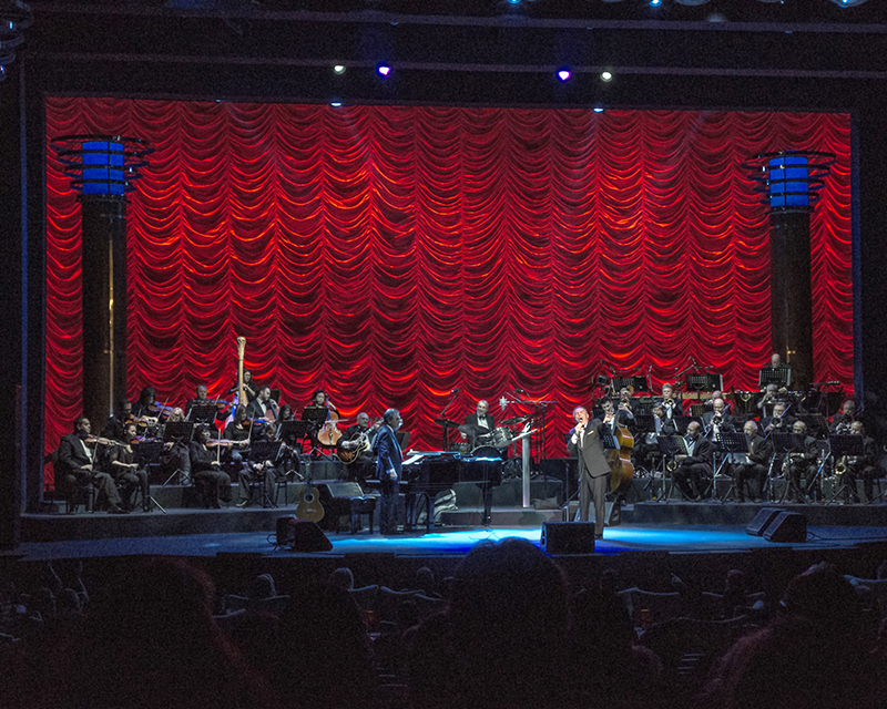 Music director and pianist Vincent Falcone is one of more than a dozen of the members of the 31-piece orchestra who performed with Frank Sinatra back in the day.