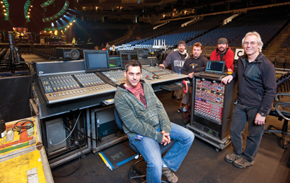 Bob Seger crew photo by Steve Jennings