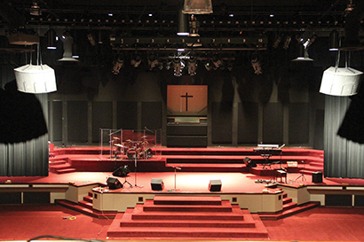 The church installed a new Meyer Sound JM-1P system