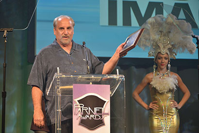 Sound Image won for Best Sound Company of the Year. Michael Adams accepted the award.