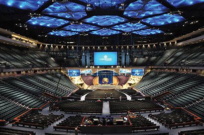 Lakewood Church installed a JBL VTX system powered by Crown I-Tech HD amplifiers. Photo by Brad Ricks