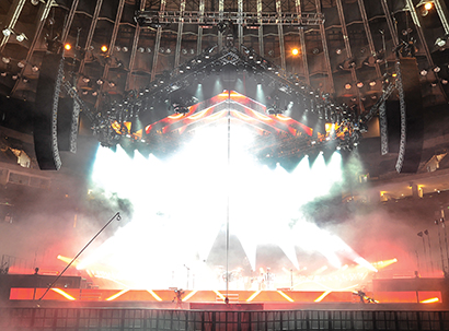 Muse PA system photo by Steve Jennings