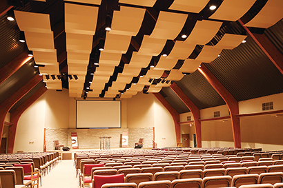 Audio Design Specialists and Mike’s Sound Systems provided Tannoy speakers for the 600-seat sanctuary.