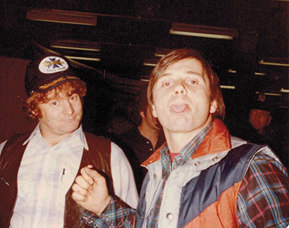 Bob Chirmside and George Travis in the 1980s