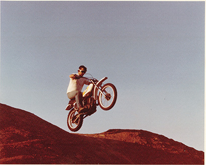 Engebretson having a little desert fun, circa 1978.