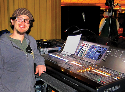 Monitor engineer Eric Scott. Photo by John Jennings