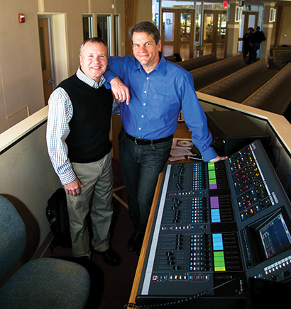 Bryan Anderton and Jeff Sarich with the iLive T112 at FOH