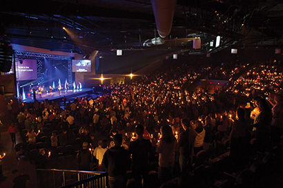 Crossroads Church, Corona, CA. Christmas service.