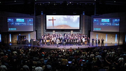 For Calvary Church of Naperville, IL, CCI Solutions provided an L-Acoustics KARAi system for the renovated space.