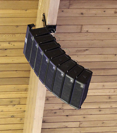 The upgrade centered on a VUE al-4 subcompact line array.