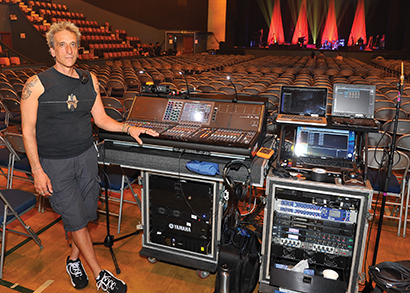 FOH engineer Ettore Dedivitiis. Photo by Steve Jennings