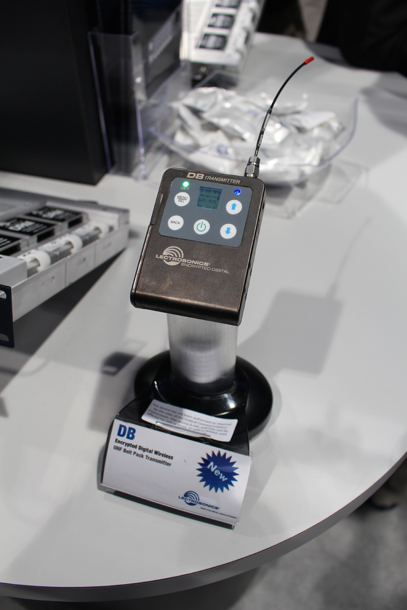 The DRM digital receiver module, part of the Lectrosonics Digital Secure Wireless system