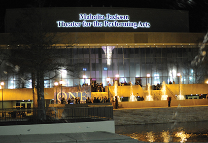 The thoroughly modern Mahalia Jackson Theater for the Performing Arts was one of the city’s first major venues to spring back after Katrina.