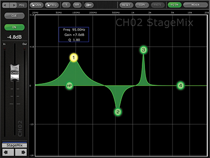 The Stagemix QL app for iOS devices offers simplified remote control of mixes and other tweaks. 