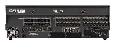 The QL5 rear panel offers fast connections