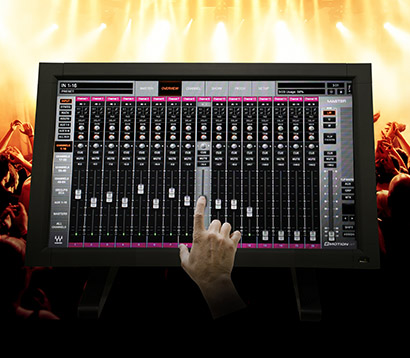 Crest Audio (crestaudio.com) partnered with Waves (waves.com) to create the Tactus Digital Mixing System,