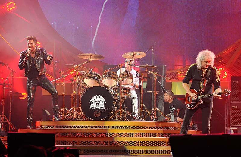 Queen + Adam Lambert tour photo by Steve Jennings