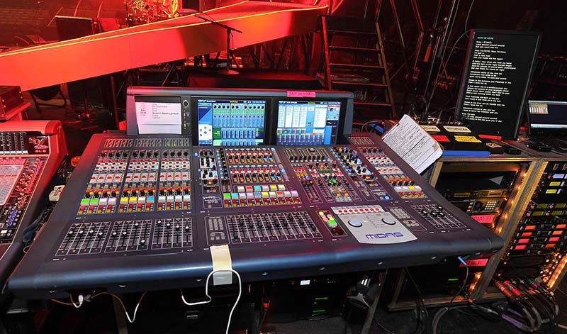 Gary Stokes' Midas console in monitorworld. Photo by Steve Jennings