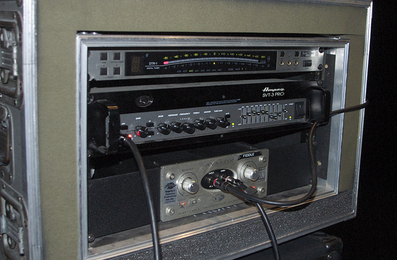 Bass is taken direct via an Avalon U5.