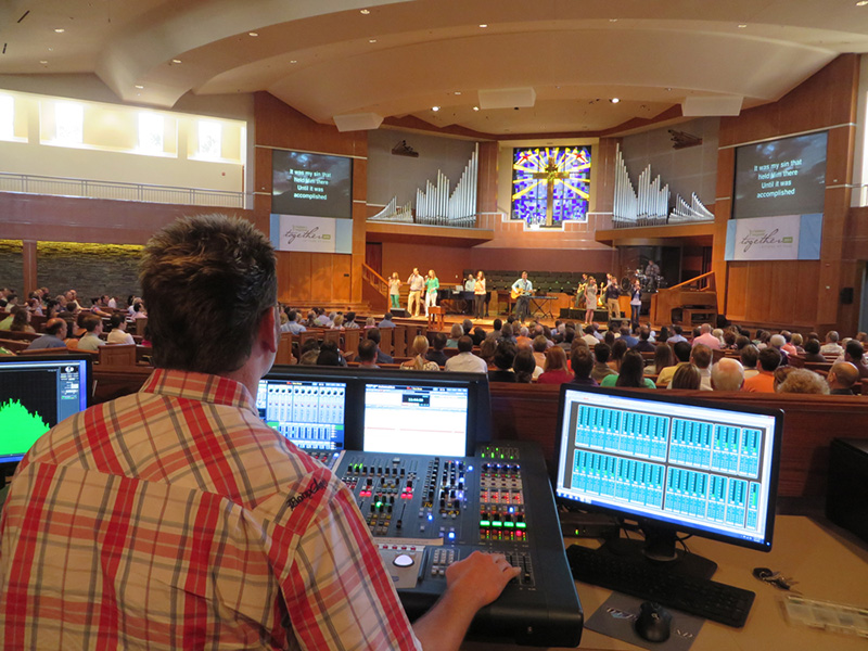 Dallas-based Northwest Bible Church now has an all-EAW QX Series system.