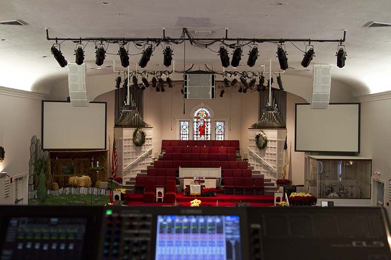 King Street Church now has an all-NEXO rig and a Yamaha CL5 digital mixer.