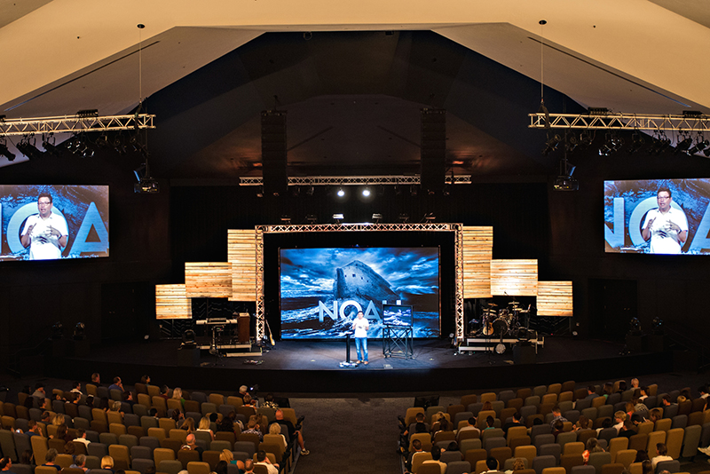 Working with Clark, SVCC and riggers from Clearwing, Sun Valley Community Church installed an-all Martin Audio rig for its 1,300-seat sanctuary