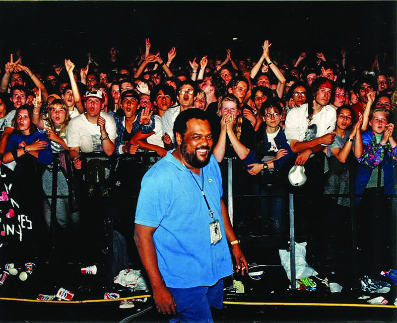 Benny Collins at a Michael Jackson concert in 1993