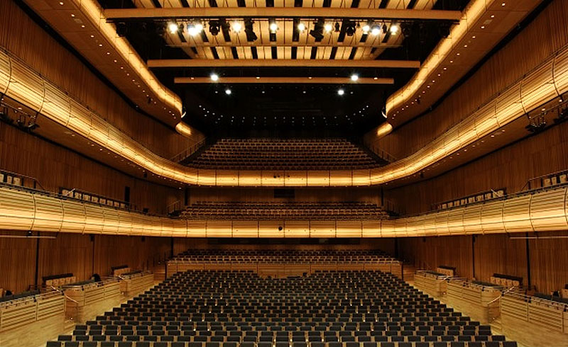 The Sage’s deep 1,640-seat interior is now fitted with an RCF line array system.