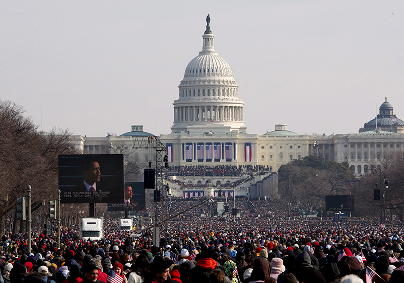 Maryland Sound handled the audio for the inauguration of President Barack Obama on January 20, 2009, where the crowd was estimated as more than 1.5 million onlookers.