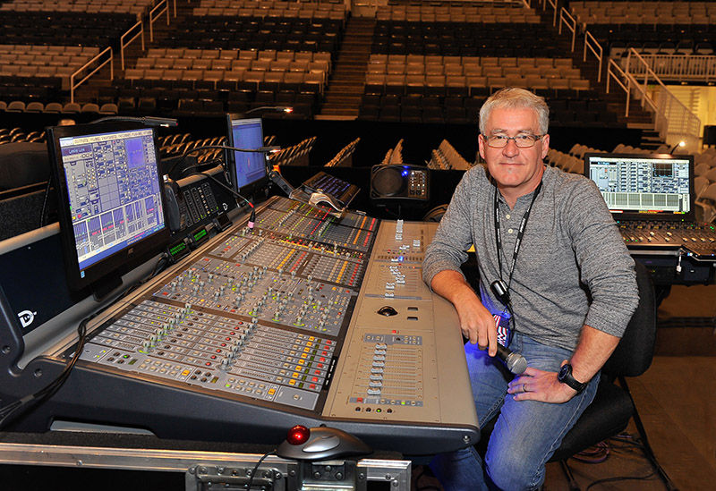 FOH engineer Robert Scovill