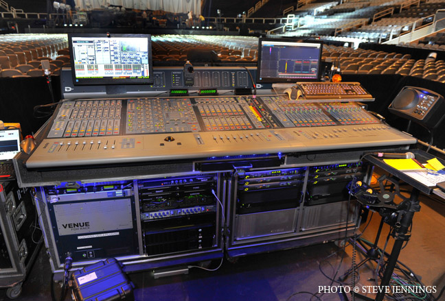 Avid consoles handle the mix at FOH and monitors.