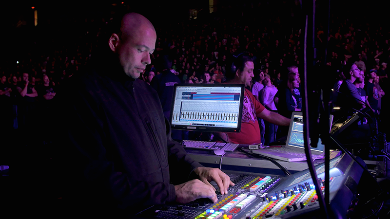 FOH engineer Bruce Reiter mixed 5FDP using his personal Midas PRO2C