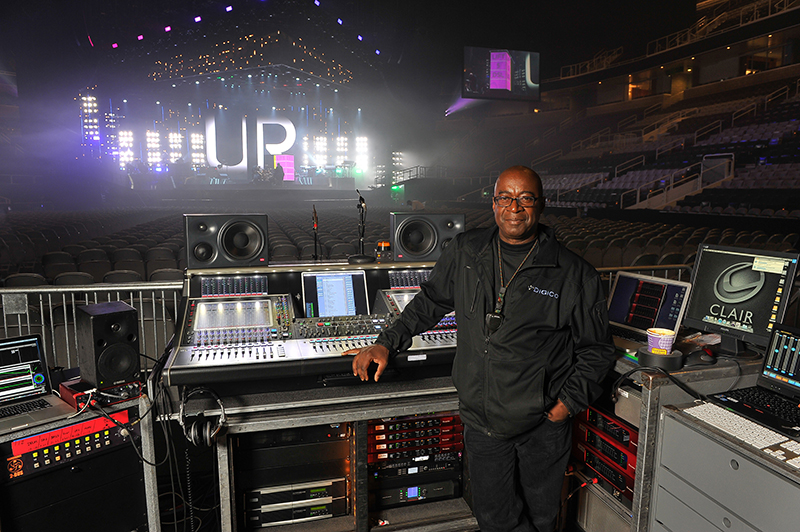 FOH engineer Horace Ward