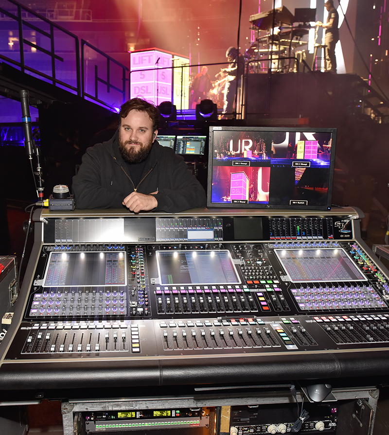 Monitor engineer Ryan Cecil