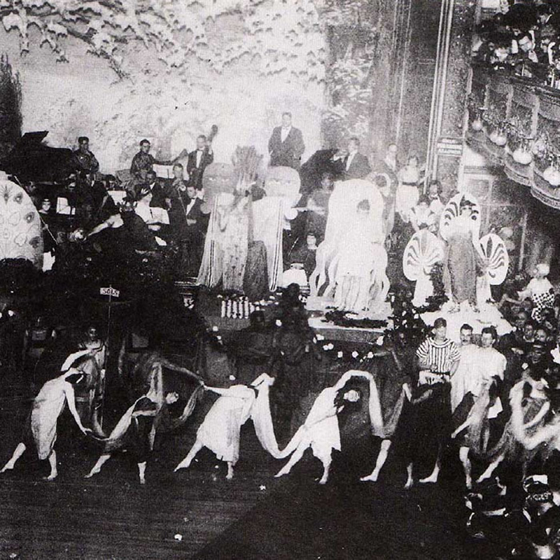 A century ago, Webster Hall earned a reputation as a palace of hedonism and leftist expression, as evidenced by these out-of-control women dancing in public