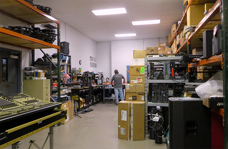 Within the company’s 63,000 square-foot facility is a well-equipped service department that handles maintenance and repairs for both in-house gear and outside clients.