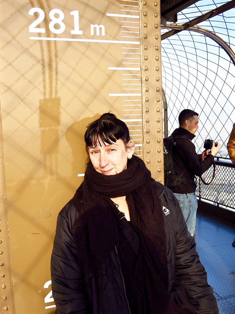 Rachel on the Eiffel Tower (c) David Morgan