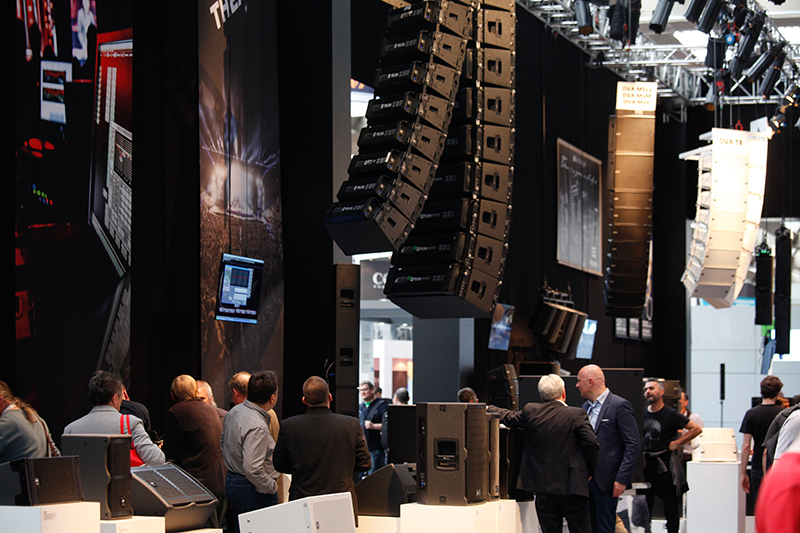 Frankfurt’s Musikmesse/Prolight+Sound tradeshow has developed into a major showcase for live sound technologies. Photo by Jens Liebchen