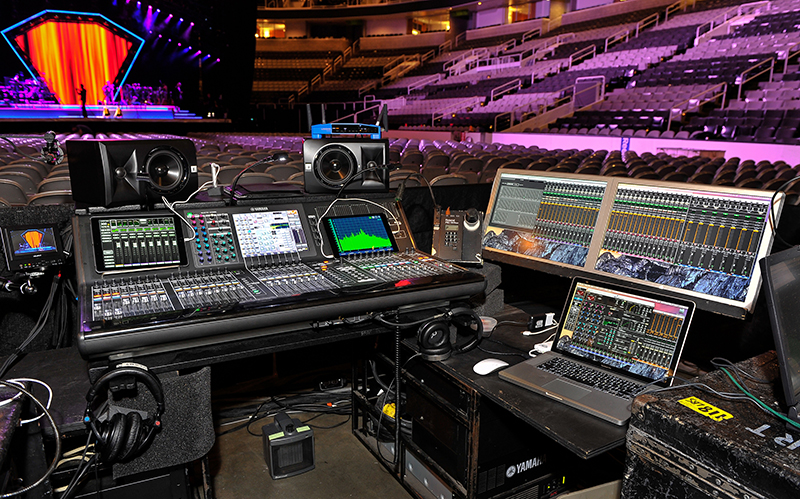 Stanley Miller’s FOH setup was based around a Yamaha CL5 console. Photo by Steve Jennings