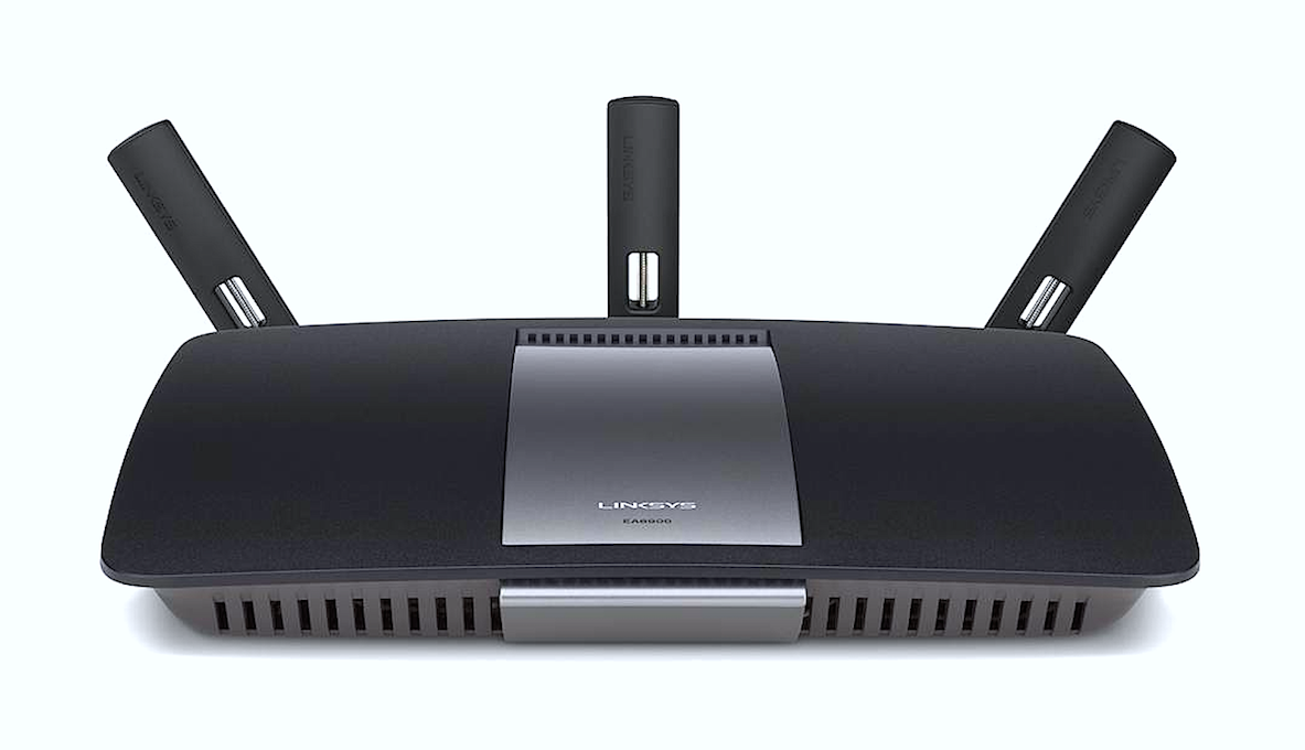 The Linksys EA6900 router is a top-rated, dual-based design with four hardwire ports. Street price is $189.