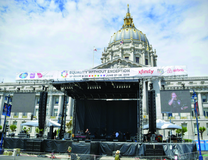 Spider Ranch supported the SF Pride Festival, which drew 1.3 million with 13 stages.