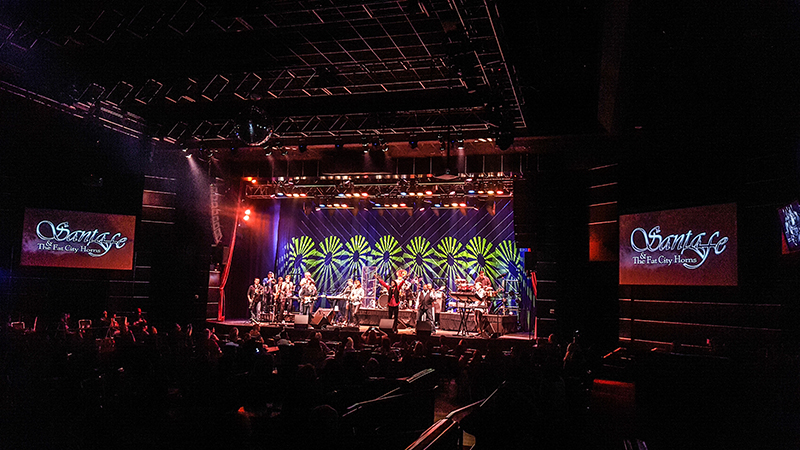 Santa Fe and the Fat City Horns perform at the South Point Casino showroom in Las Vegas. Photo by Tammy Schleppegrell