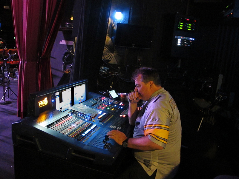 Monitor engineer Lou Carto