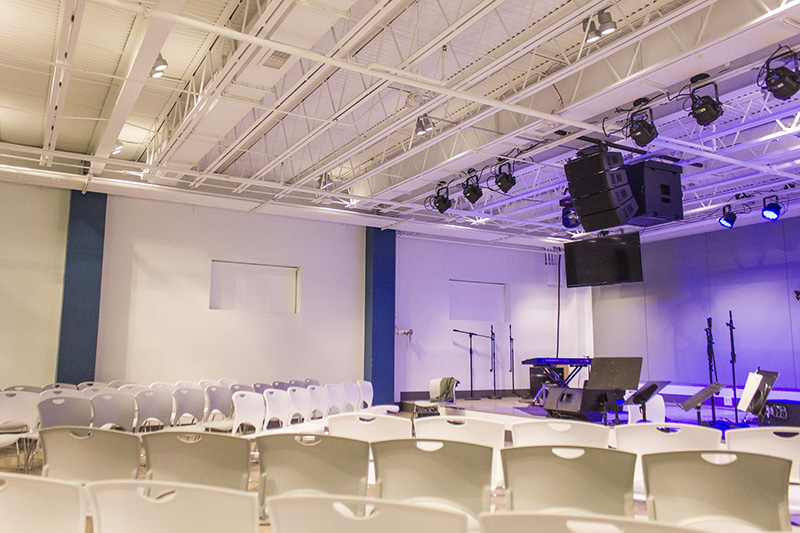 Three Edenton Street United Methodist Church facilities (chapel, Church on Morgan and the youth center, shown here) all have new speakers from Martin Audio.