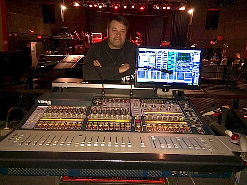 The company recently added Scott Stapp to its clientele; here is FOH engineer/tour manager Eric Shanyo on the road with the Mid Coast rig.