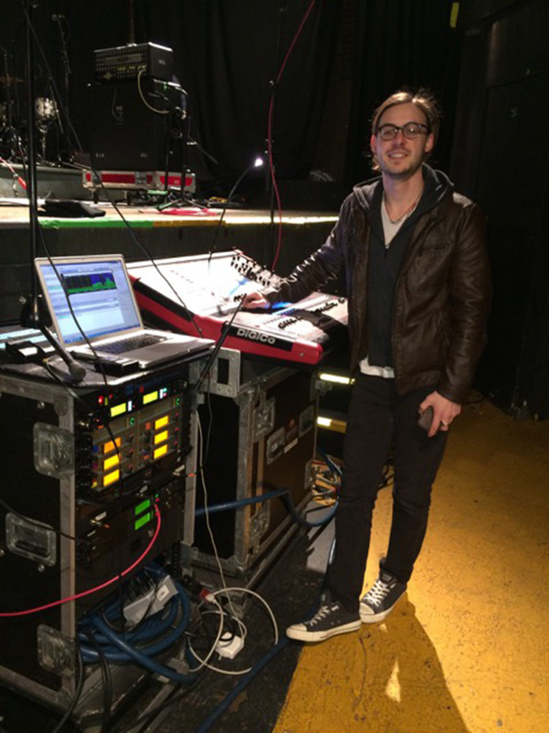 Monitor engineer Dillion Roley on the Scott Stapp tour.