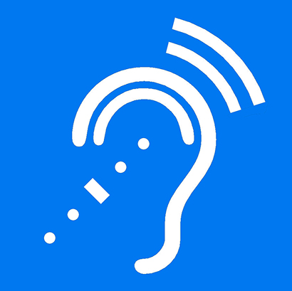 Signage with this symbol indicates the availability of an assistive listening system