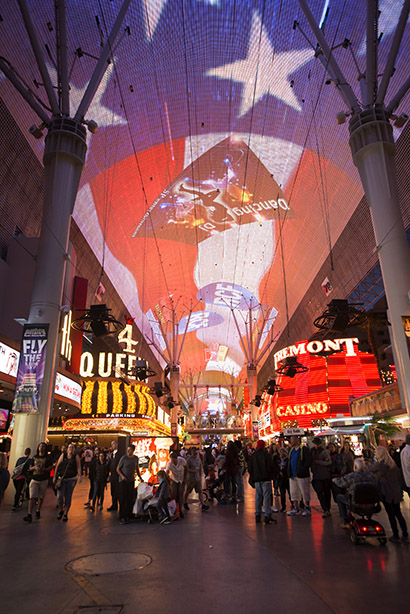 The Fremont Street Expereince provides a truly unique sight and sound expereince.