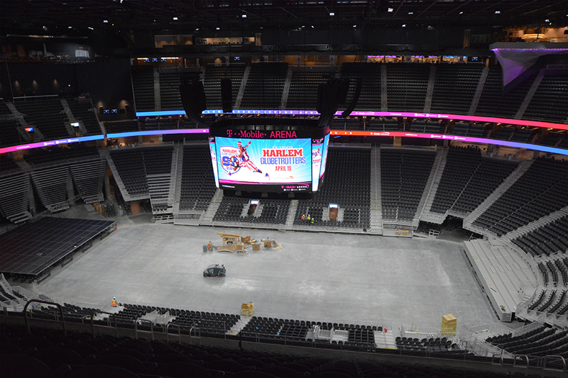 The T-Mobile Arena sports an all-JBL rig.