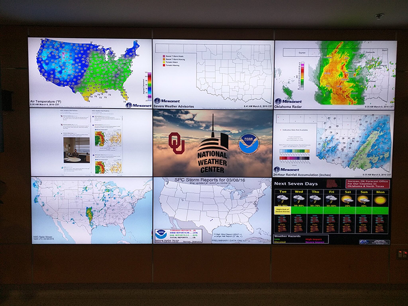 The National Weather Service provides a variety of ways to visually communicate weather status.